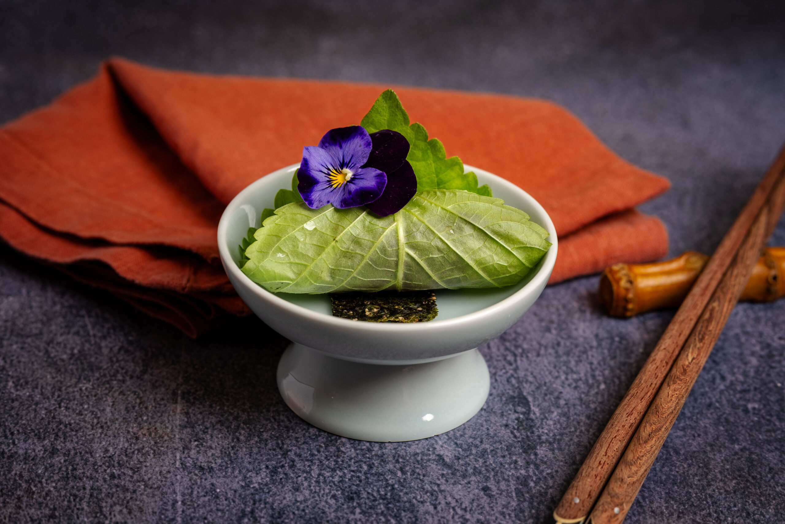 A plated plant-based course from Taste of Beauty.