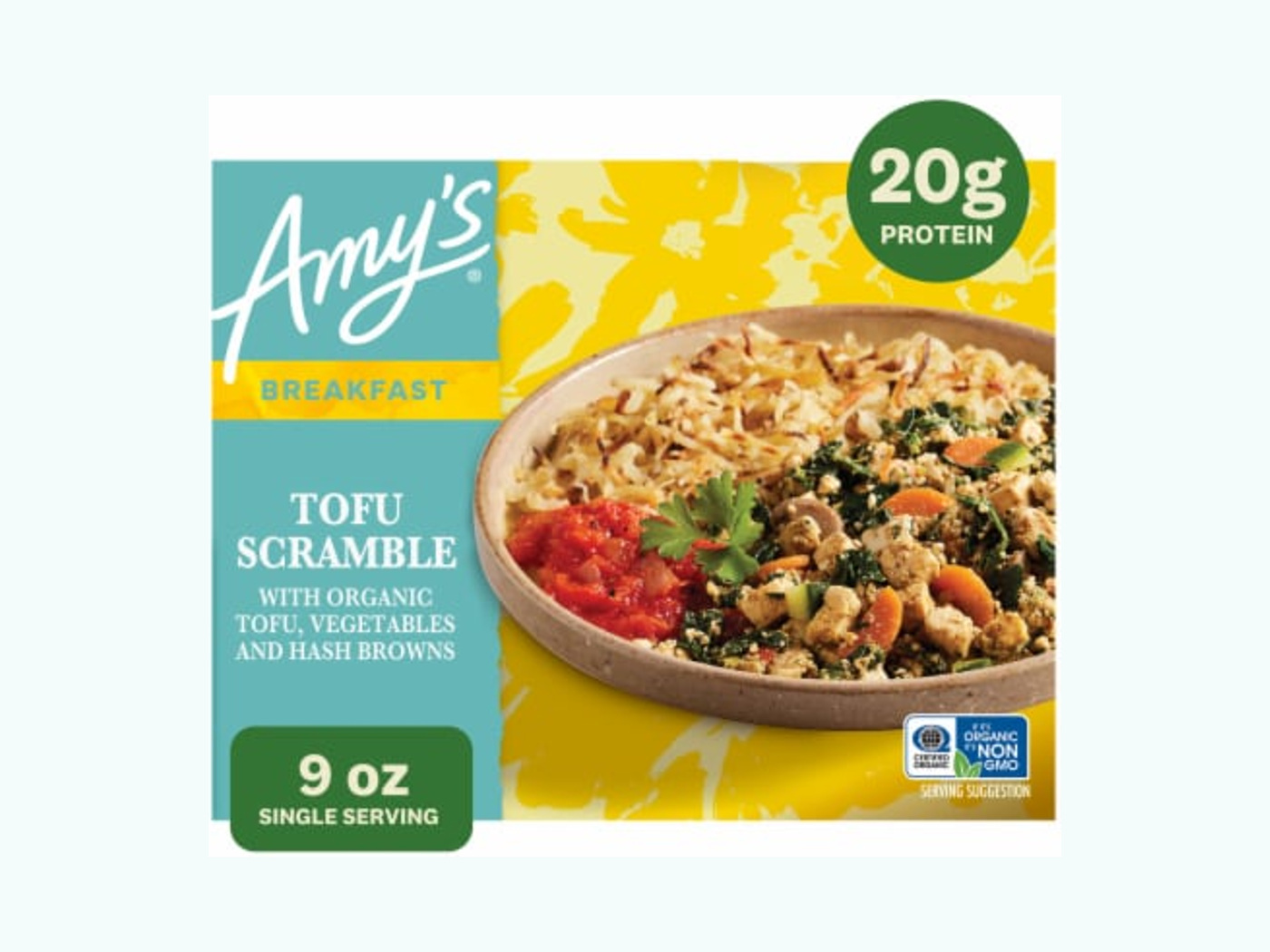 Amy's Tofu Scramble package.