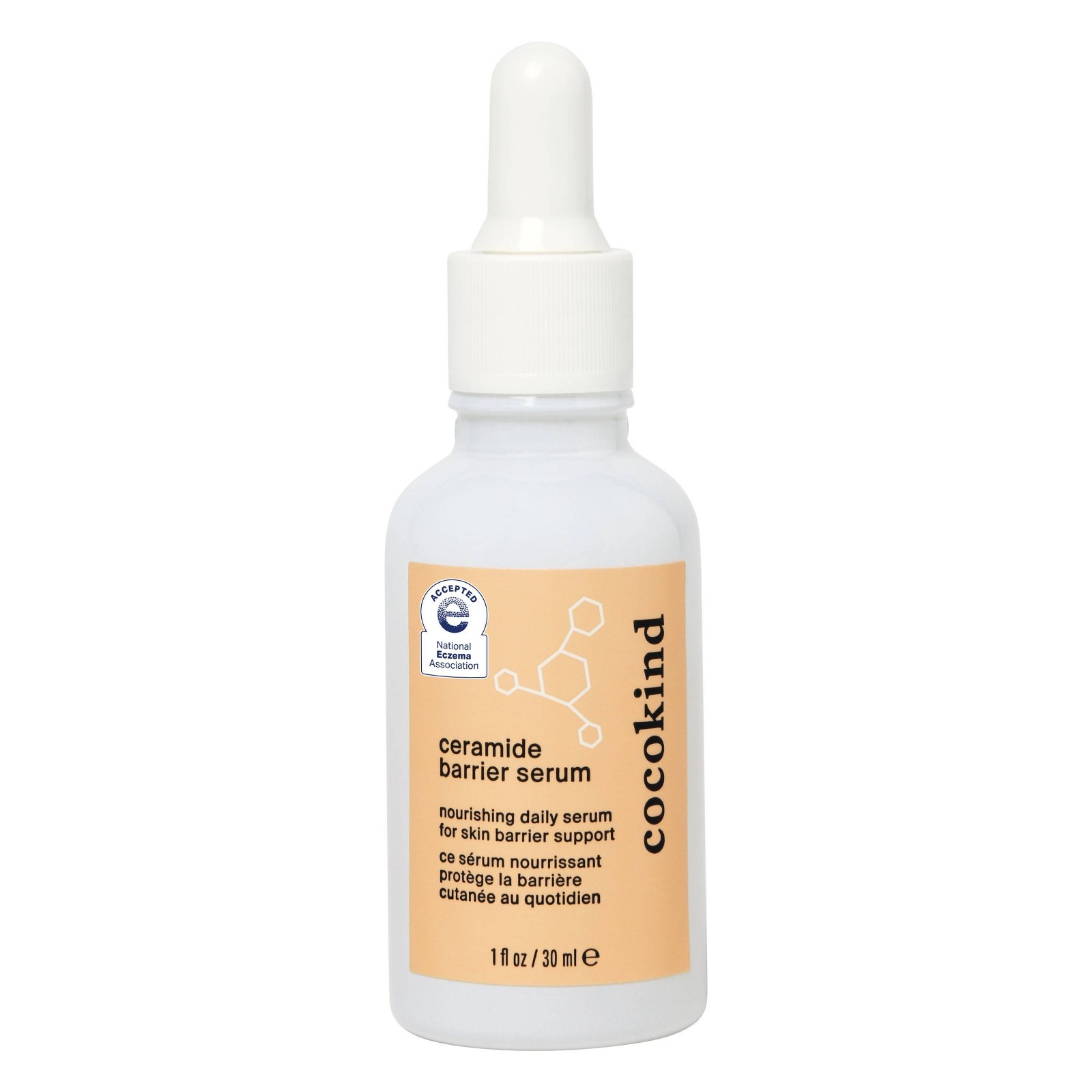 cocokind Ceramide Barrier Serum bottle sold at Target