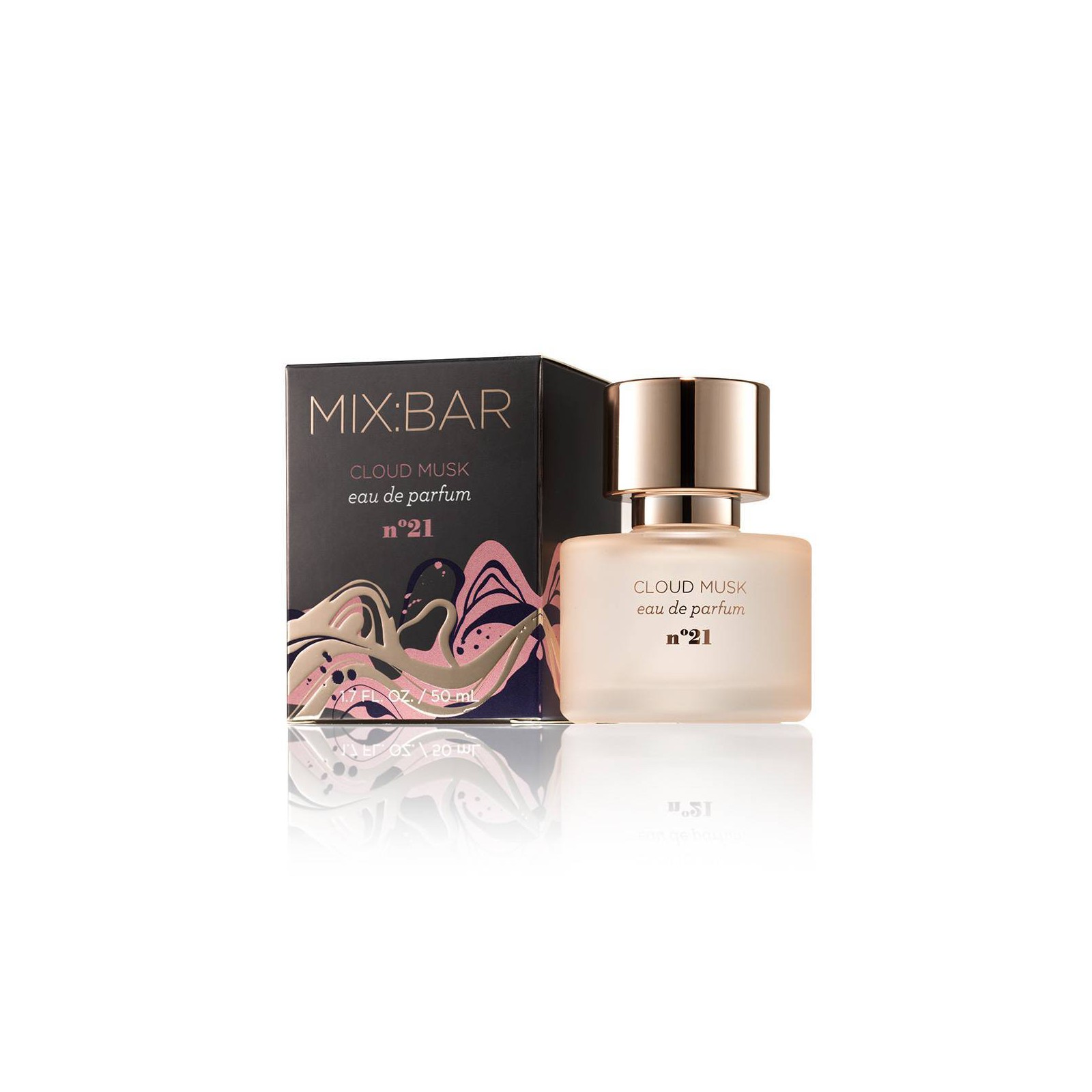 MIX:BAR Cloud Musk Eau de Parfum bottle and box sold at Target